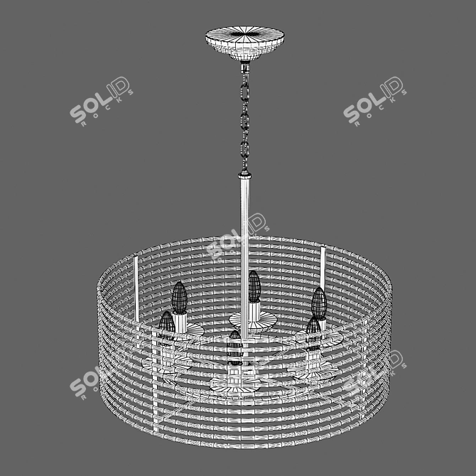 Zeta Lightstar Pendant Chandelier 3D model image 5