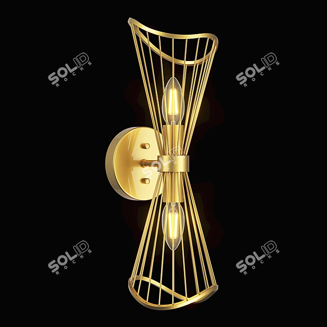 Zeta Lightstar - Stylish Modern Wall Sconce 3D model image 1