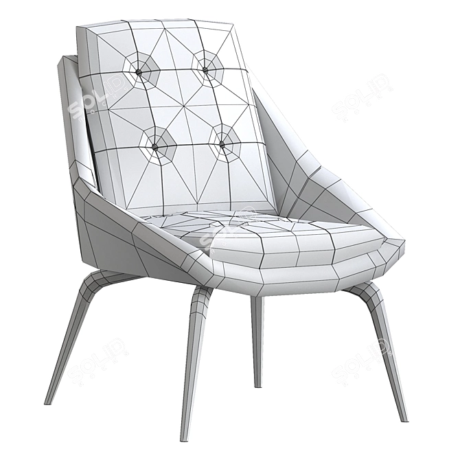 Modloft Columbus Lounge Chair 3D model image 5