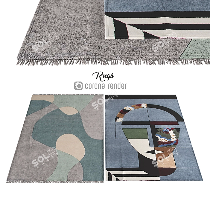 Elegant Carpets - 8,754 Polys 3D model image 1