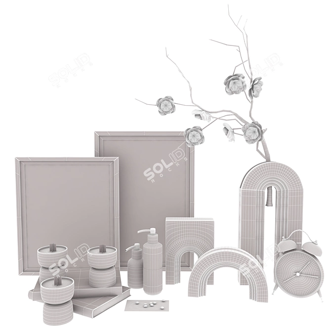 Versatile Decor Set: V-Ray & Corona 3D model image 4