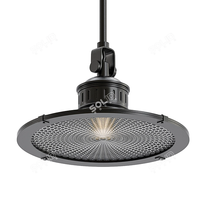 Vintage-inspired Olde Bronze Mini Pendant 3D model image 1