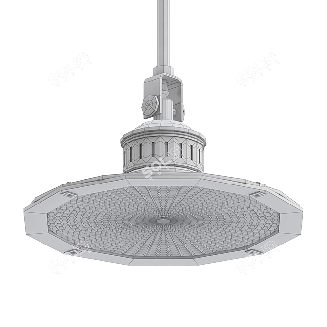 Vintage-inspired Olde Bronze Mini Pendant 3D model image 2