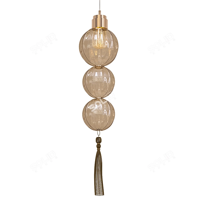 Elegant Medina Pendant Light 3D model image 1