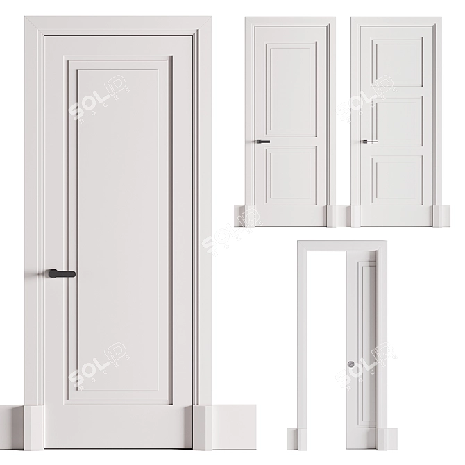 Modern and Stylish Lualdi Avenue Doors 3D model image 4