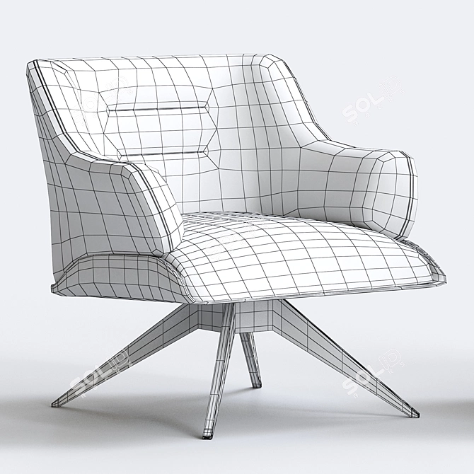 Kensington Luxury Armchair 3D model image 5