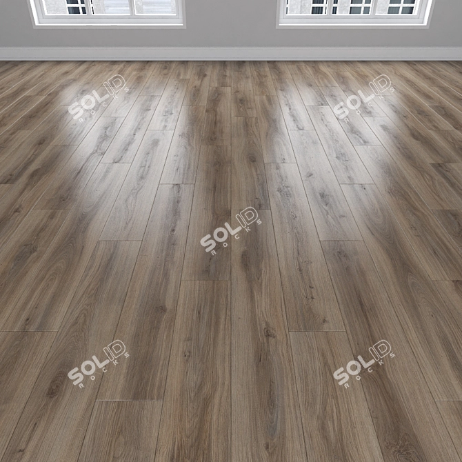 Oak Parquet: Herringbone, Linear & Chevron 3D model image 2