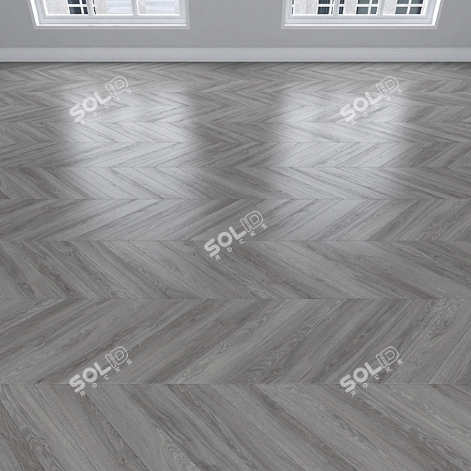 Oak Parquet: Herringbone, Linear, Chevron 3D model image 4