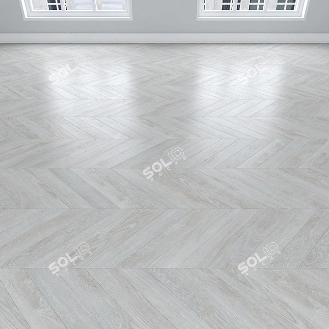 Oak Parquet: Herringbone, Linear, Chevron 3D model image 4