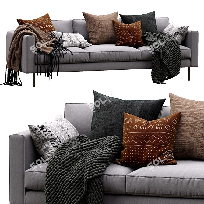 Elegant Loft Sofa by Moooi 3D model image 3