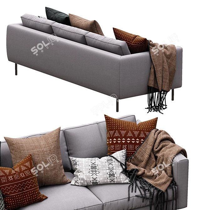 Elegant Loft Sofa by Moooi 3D model image 4