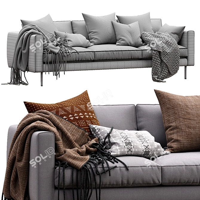 Elegant Loft Sofa by Moooi 3D model image 5