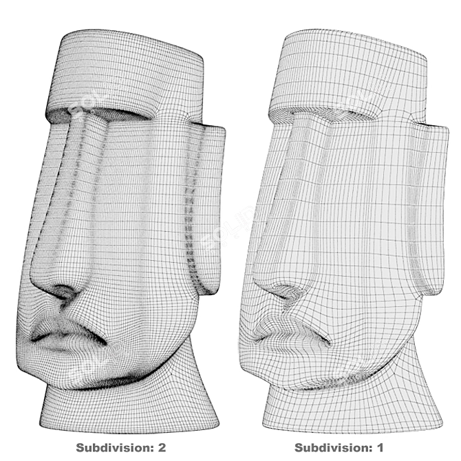 Modern Sculpture: V-Ray Renderable 3D model image 4