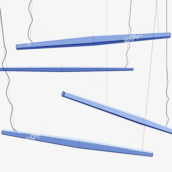 Elegant Viisi Pendant Light - Panzeri 3D model image 2