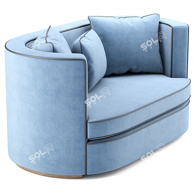 Elegant Love Sofa | High-Quality Design 3D model image 4