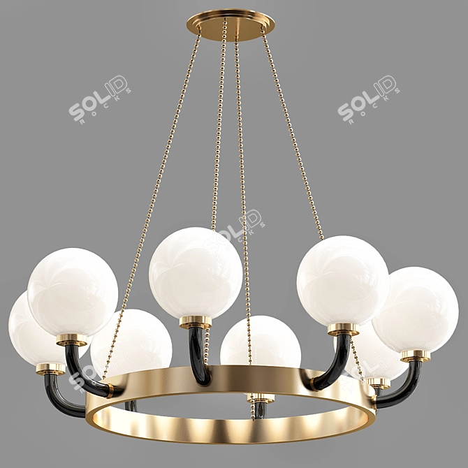 Title: Hudson Valley Werner Pendant Light 3D model image 1