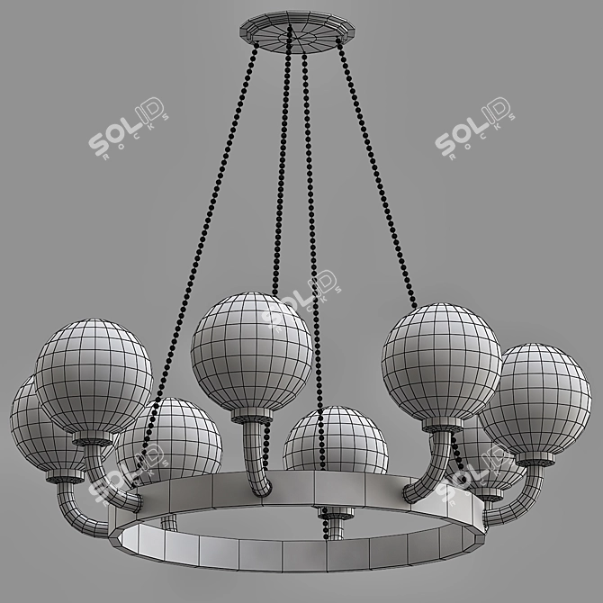 Title: Hudson Valley Werner Pendant Light 3D model image 2