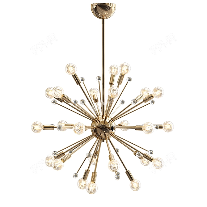 Modern VB Sputnik Chandelier 3D model image 1