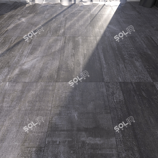 Hangar Coal Floor Tile 3D model image 1