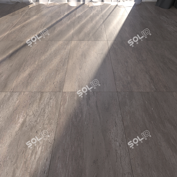 Hyper Taupe Floor: Multi-Texture, 30x60 cm 3D model image 1