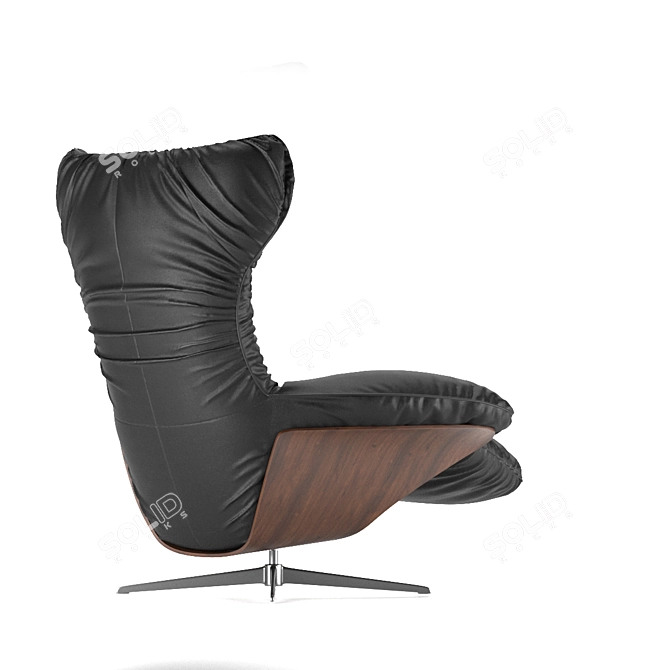 Modern Italian Natuzzi Armchair 3D model image 2