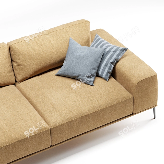 Elegant Montado Sofa: Luxurious Comfort 3D model image 2