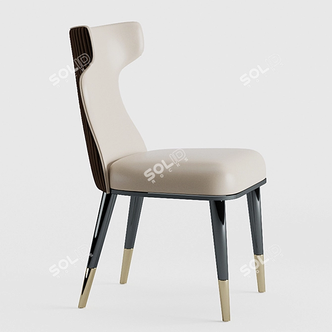 Elegant Beverly Chair: Perfect Blend of Style and Comfort 3D model image 1