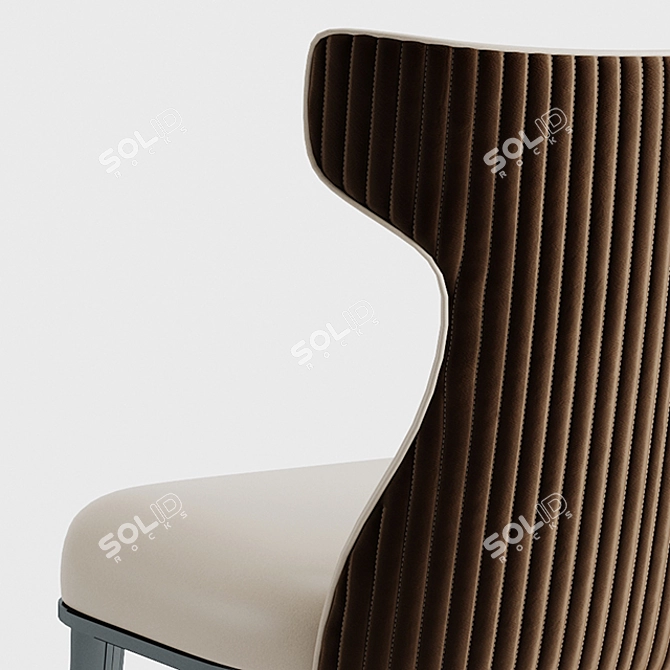 Elegant Beverly Chair: Perfect Blend of Style and Comfort 3D model image 3