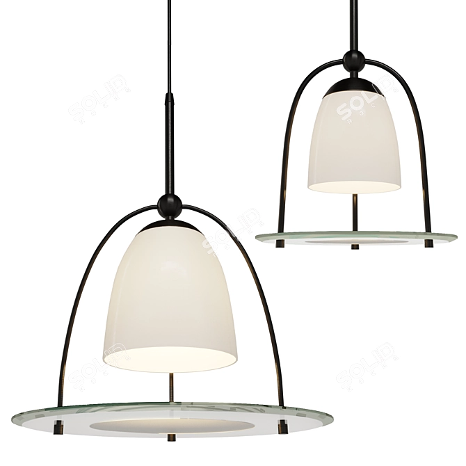 Modern LED Pendant Light 3D model image 1