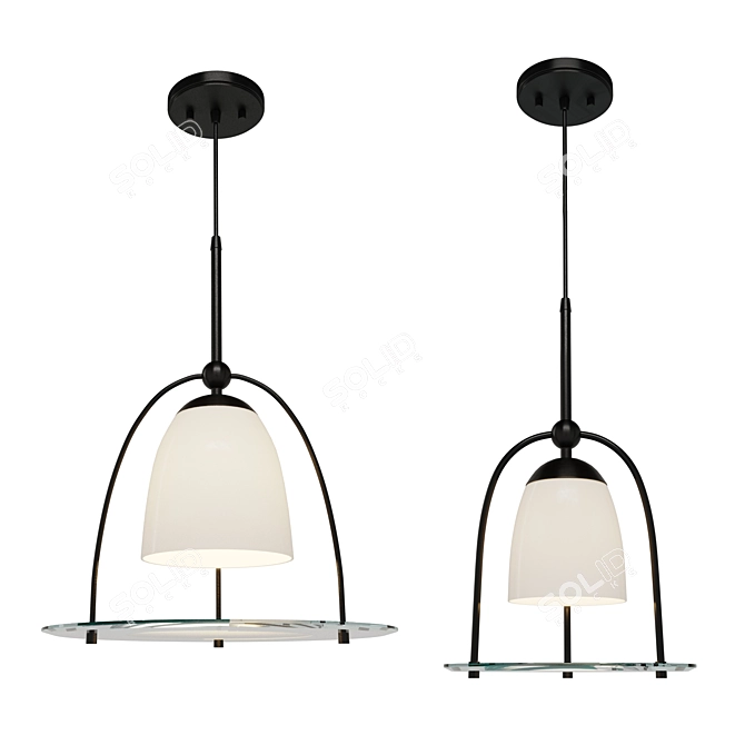 Modern LED Pendant Light 3D model image 2