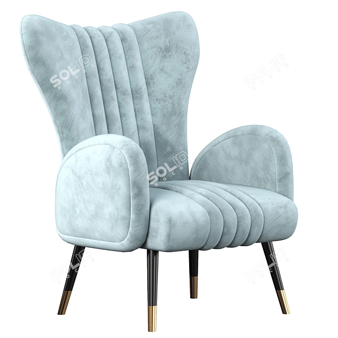 Drummond Stylish Armchairs 3D model image 1