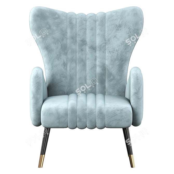 Drummond Stylish Armchairs 3D model image 2