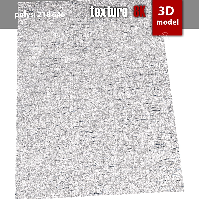 High-Quality Paving Stones: Detailed Model with 8K Texture 3D model image 3