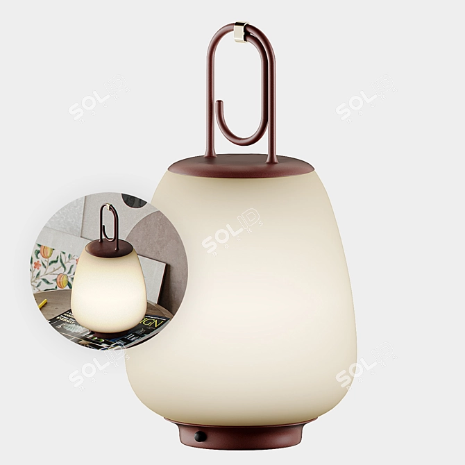 Minimalist SC51 Lucca Table Lamp 3D model image 1