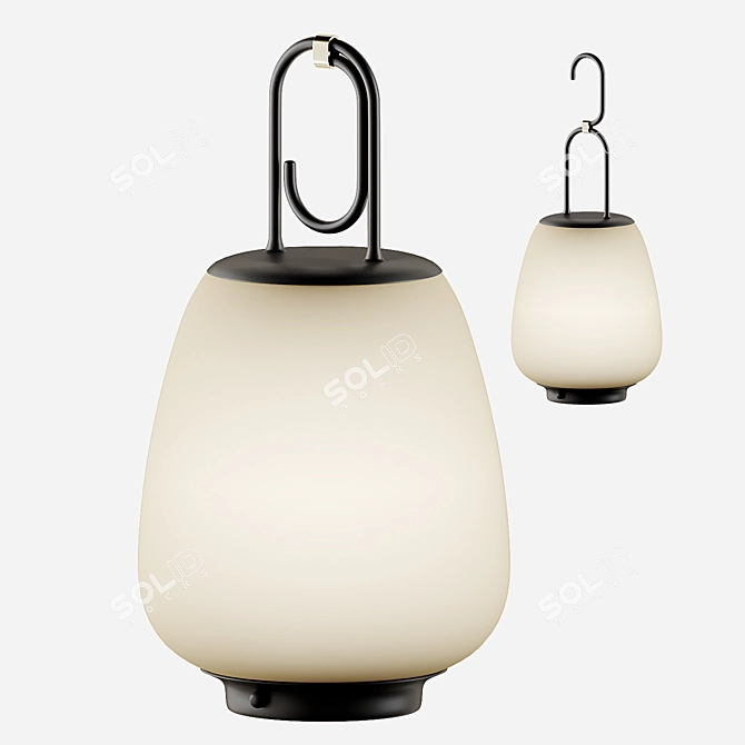 Minimalist SC51 Lucca Table Lamp 3D model image 4