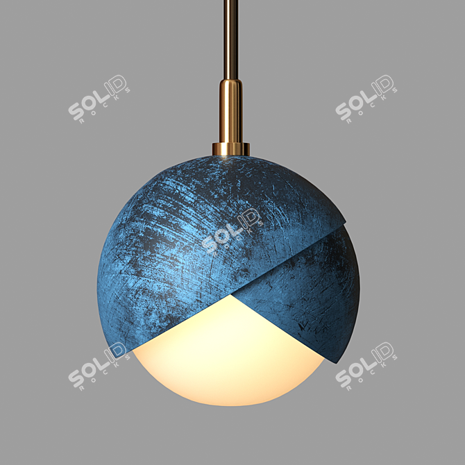 Sleek Benedict Pendant Light 3D model image 1