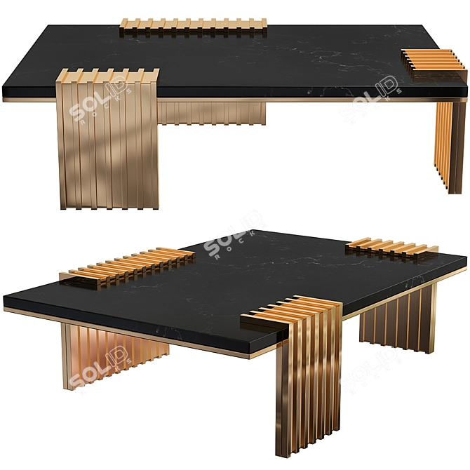 Luxurious Vertigo Center Table 3D model image 1