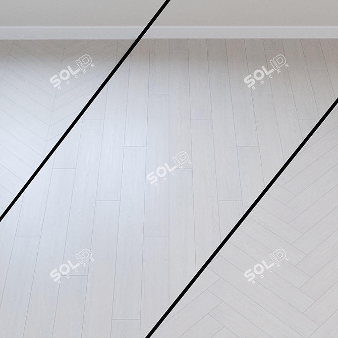 White Calm Oak Laminate - Wineo 500 3D model image 1