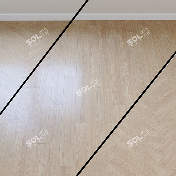 Calm Oak Beige Laminate 3D model image 1