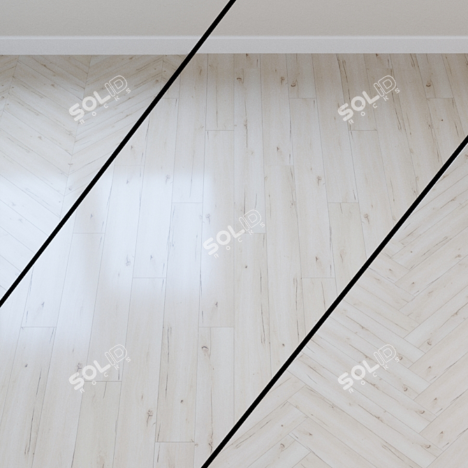  Rustic White Oak Laminate 3D model image 1