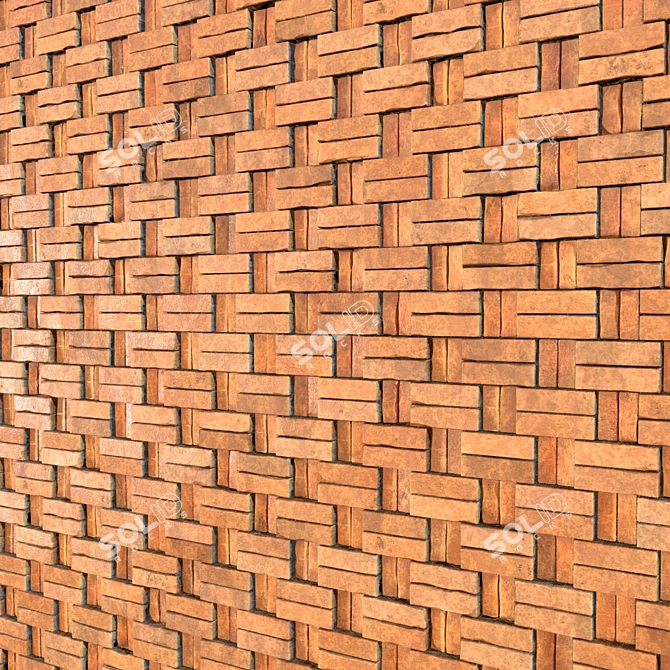 Seamless Brick PBR Material 3D model image 4