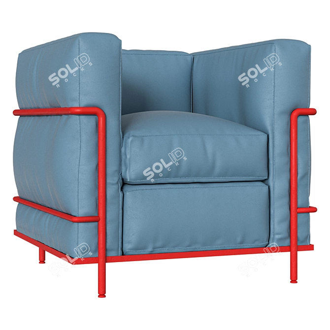 Cozy Armchair - 70x70x70cm 3D model image 1