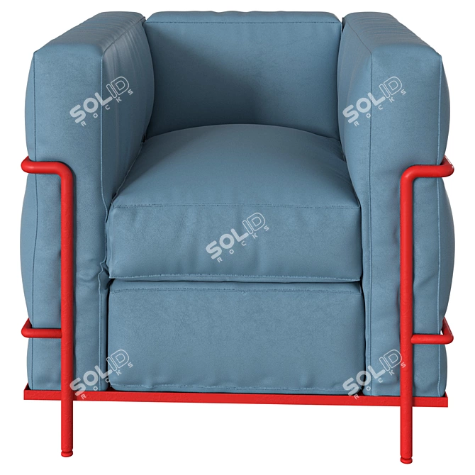 Cozy Armchair - 70x70x70cm 3D model image 3