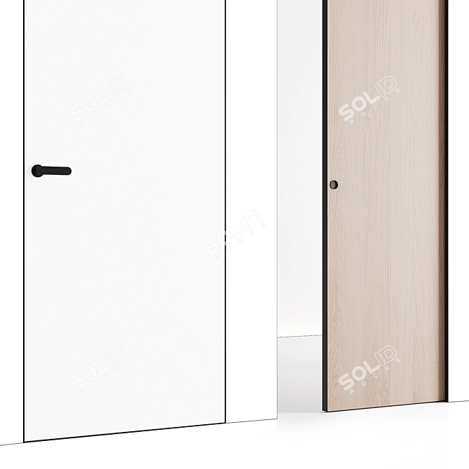 Modern and Luxurious Lualdi Doors Set 3D model image 2