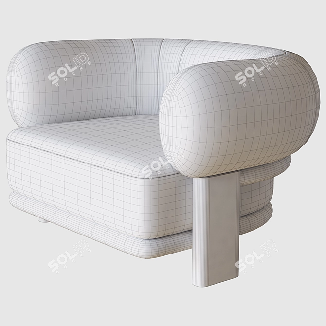 Bol Armchair: Sleek and Stylish Seating 3D model image 4