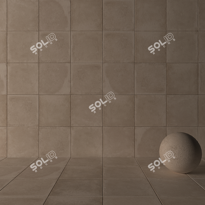 Flaviker Backstage Bisque: Multi-Texture Wall Tiles 3D model image 3