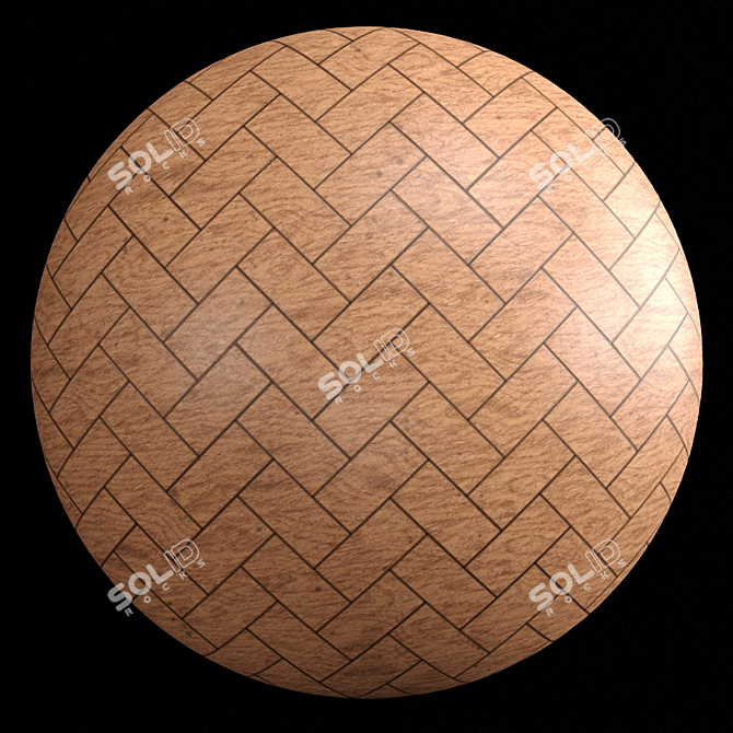 PBR Parquet 02: 5 Color Wood, 4k 3D model image 5