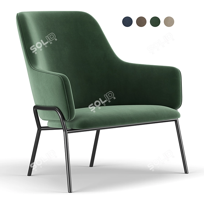 Elevate Your Comfort: Skift Lounge Armchair 3D model image 1