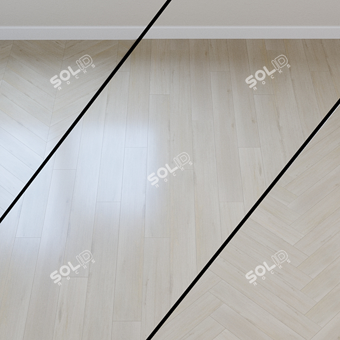 Wild Oak White Laminate 3D model image 1