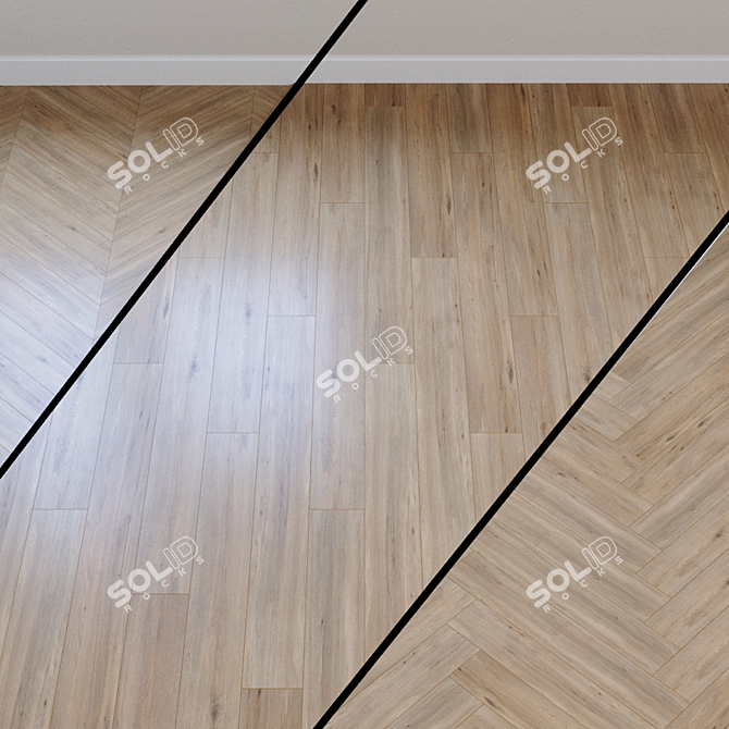 Wild Oak Brown Laminate - Wineo 500 3D model image 1